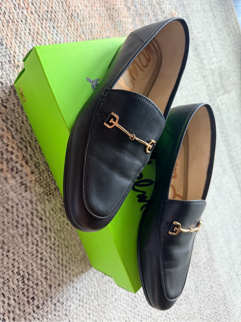 Sam Edelman Loraine Leather Horsebit Loafers – Black – Women’s 7.5